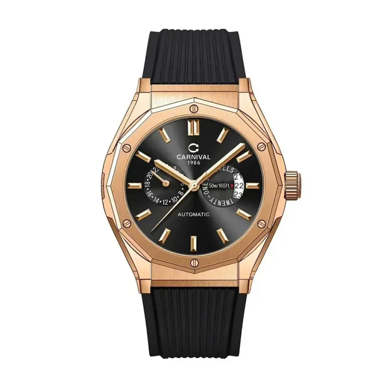 Dong Ho Nam Carnival Automatic 8188g Vh Dcs D Mau Den Vang Hong (2)