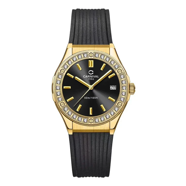 Dong Ho Nu Carnival Fusion Quartz Watch 8168l2 Vv Dcs D Mau Den Gold